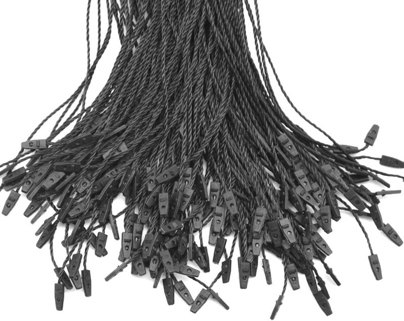 Yosawa 1000Pcs Hang Tag String Nylon Snap Lock Pin Loop Fastener Hook Ties Tag Strings for Tags Clothing, Shoes, Gift Bags（Black） - Image 5